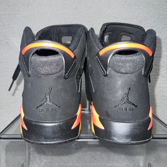 Nike Air Jordan 6 Retro 2014 Infrared Sneakers Sz 7Y Womens 8.5 Black 384665-023 - Picture 4 of 8